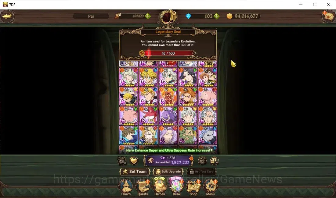 The Seven Deadly Sins: Grand Cross Accounts Global|1,8M CC|32 LS+102 DM|2 LR+11 UR|Brunhild,N  image 4