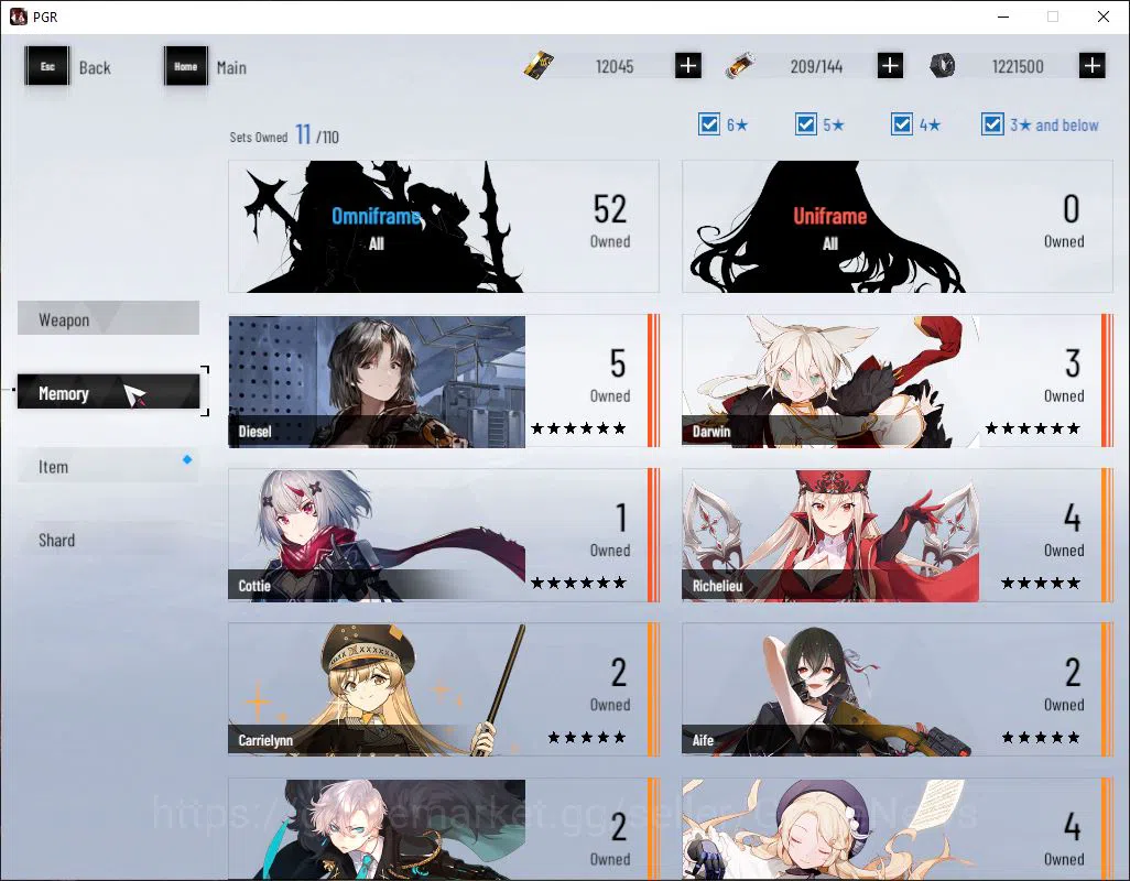 Punishing: Gray Raven Accounts EU | Lv 45 | Ready Gacha | 12K BC+2,8K YC+8,5K Blu image 4