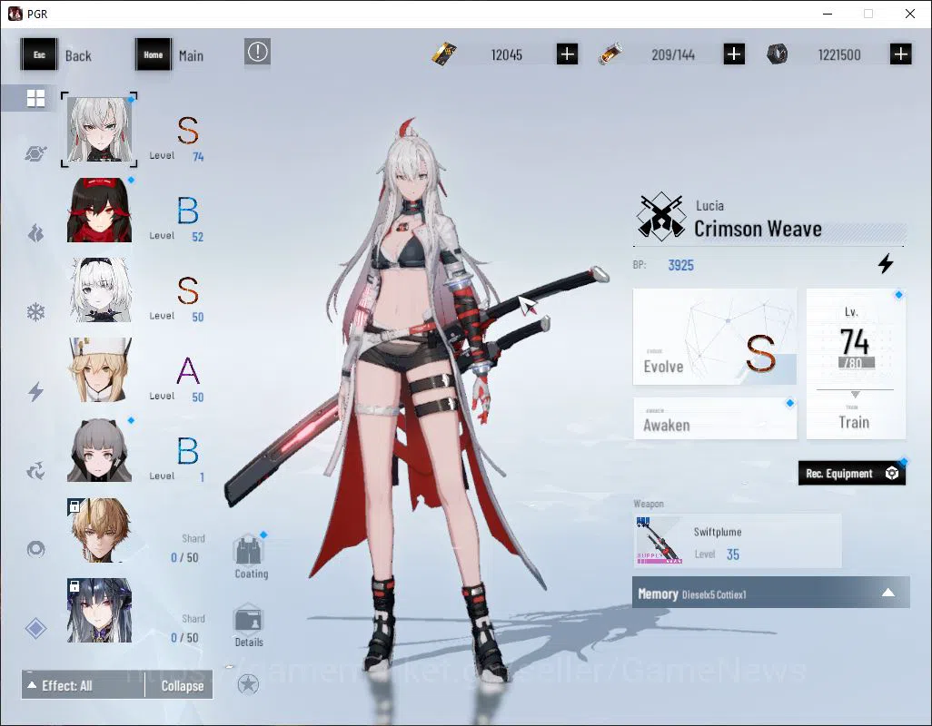 Punishing: Gray Raven Accounts EU | Lv 45 | Ready Gacha | 12K BC+2,8K YC+8,5K Blu image 9