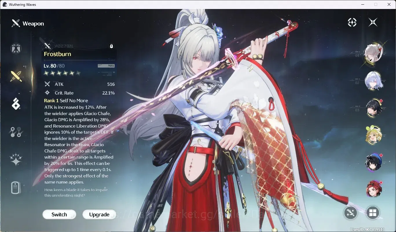 Wuthering Waves Accounts SEA|UL 51|Rank 6|2 Char Limited [Hiyuki R6,Mornye] image 4