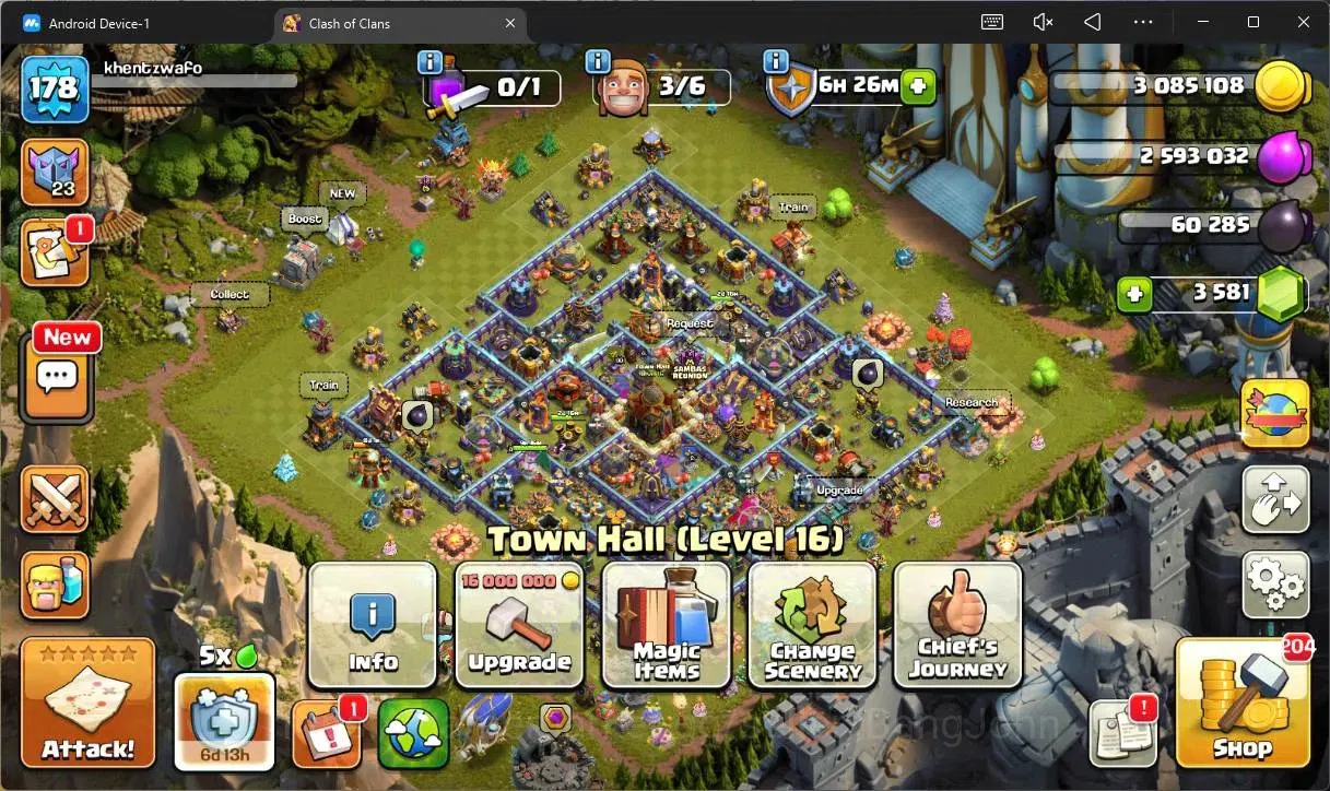 Clash of Clans Accounts Global |TH16–BH10|LVL 178|HH 9|AQ90,BK83,GW60,MP52 image 4