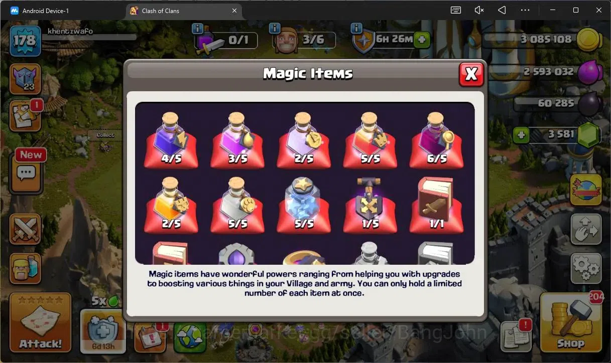 Clash of Clans Accounts Global |TH16–BH10|LVL 178|HH 9|AQ90,BK83,GW60,MP52 image 5