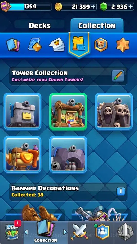 Clash Royale Accounts Mobile |KTL 15|Trophy 11117|4 Max L16 Card|3 Heroe image 13