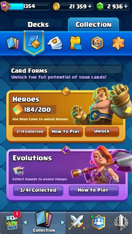 Clash Royale Accounts Mobile |KTL 15|Trophy 11117|4 Max L16 Card|3 Heroe image 16