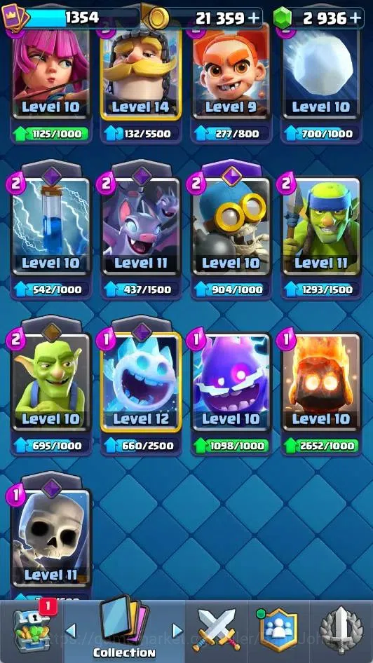 Clash Royale Accounts Mobile |KTL 15|Trophy 11117|4 Max L16 Card|3 Heroe image 2