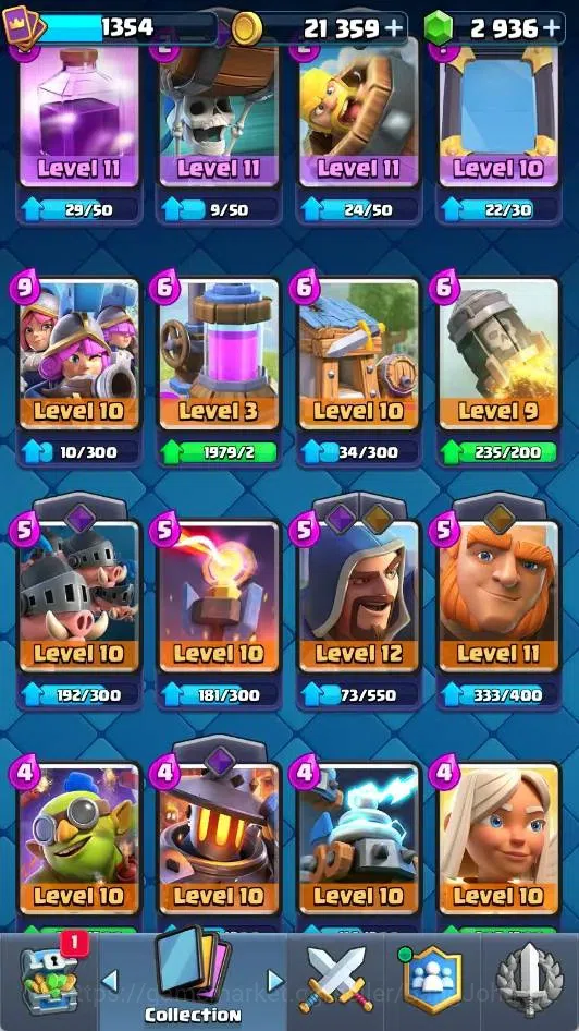 Clash Royale Accounts Mobile |KTL 15|Trophy 11117|4 Max L16 Card|3 Heroe image 5