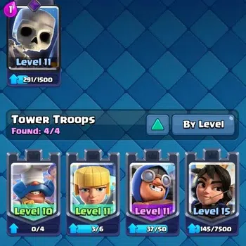 Clash Royale High-End Mobile |KTL 15|Trophy 11117|4 Max L16 Card|3 Heroe image 1