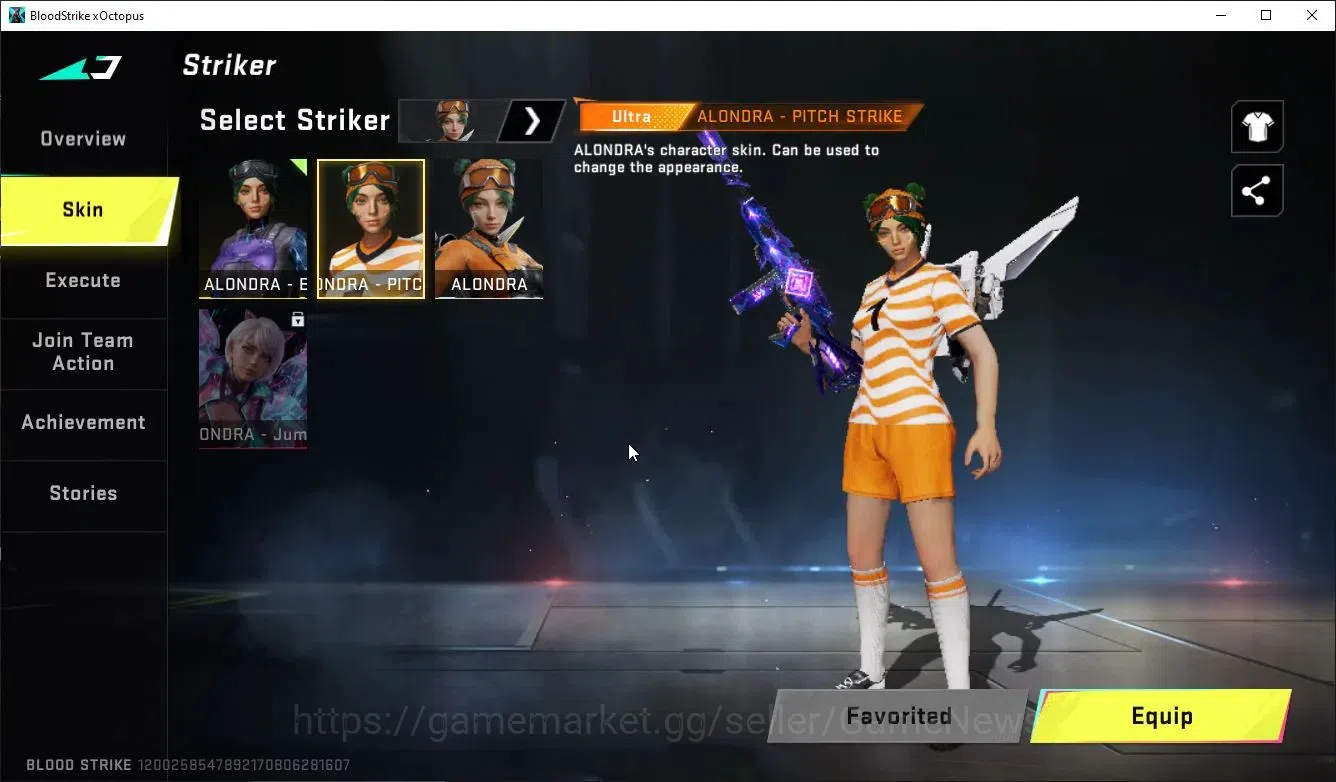 Blood Strike Accounts ASIA|5 ULTRA 3 Pitch Striker Alondra,Emma,Spike,UR image 3