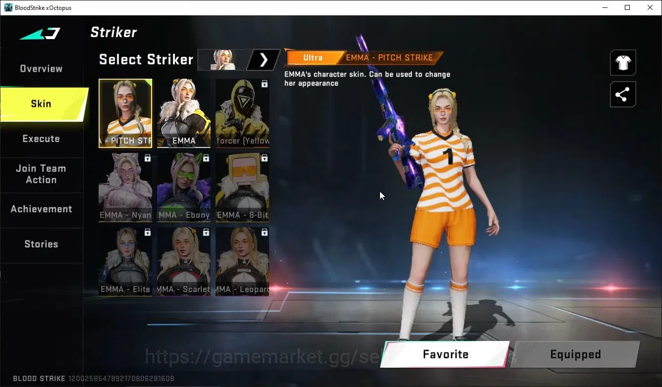 Blood Strike Accounts ASIA|5 ULTRA 3 Pitch Striker Alondra,Emma,Spike,UR image 4
