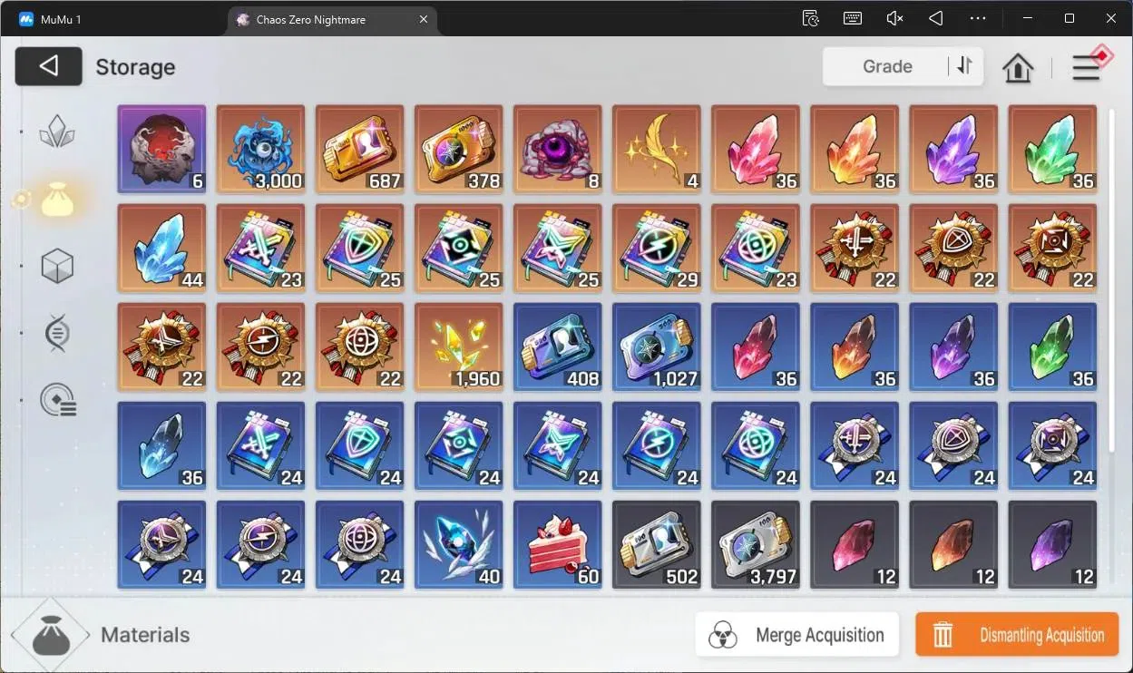 Chaos Zero Nightmare Accounts ASIA | Lv54 | SSR 7 | Heidemarie ME2 | Hugo ME2 |S image 8