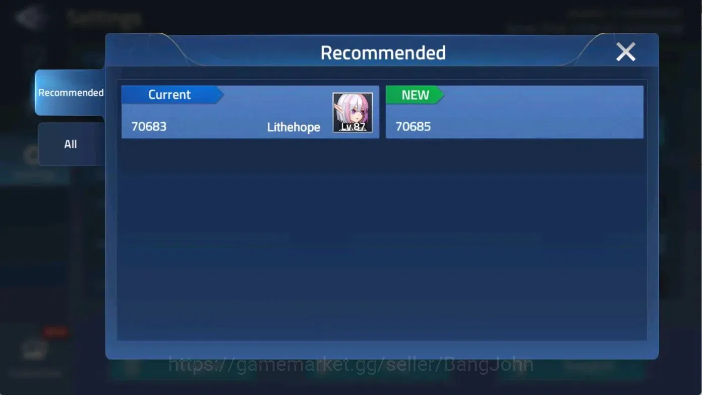 Mobile Legends: Adventure Accounts SERVER 70683|LVL 87|12639K POWER| 5 AWAKEN | 1UR H image 10