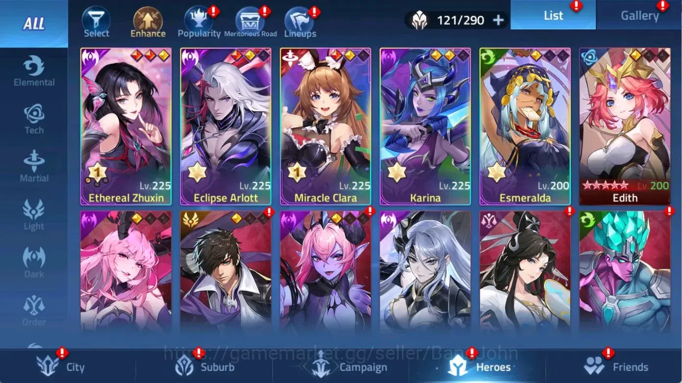 Mobile Legends: Adventure Accounts SERVER 70683|LVL 87|12639K POWER| 5 AWAKEN | 1UR H image 2