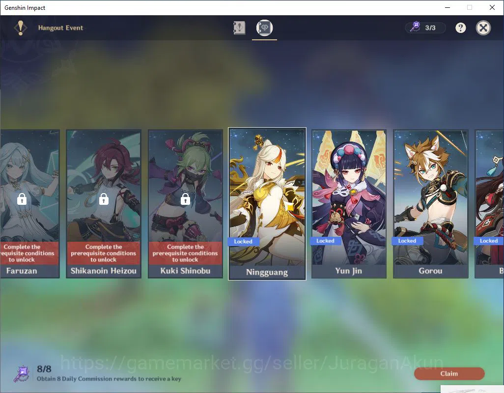 Genshin Impact Accounts ASIA | 53AR | 4 Limited +34(*4Character) | Yoimiya image 12
