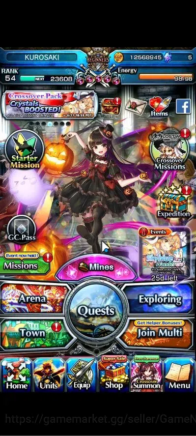 Grand Summoners Accounts Global|Rank 54|17 Ascend+3 TW|[Chloe,Accelerator,I image 1