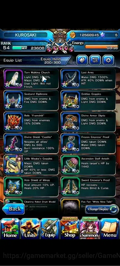 Grand Summoners Accounts Global|Rank 54|17 Ascend+3 TW|[Chloe,Accelerator,I image 13