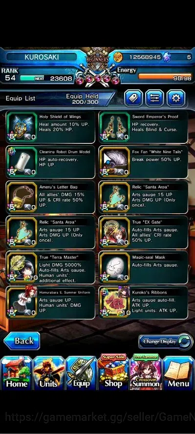 Grand Summoners Accounts Global|Rank 54|17 Ascend+3 TW|[Chloe,Accelerator,I image 14