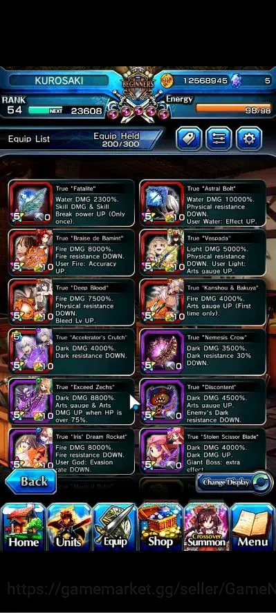 Grand Summoners Accounts Global|Rank 54|17 Ascend+3 TW|[Chloe,Accelerator,I image 5