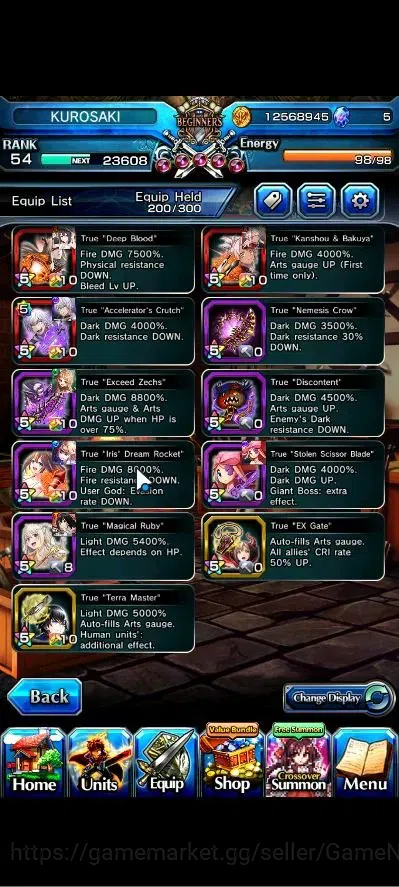 Grand Summoners Accounts Global|Rank 54|17 Ascend+3 TW|[Chloe,Accelerator,I image 6