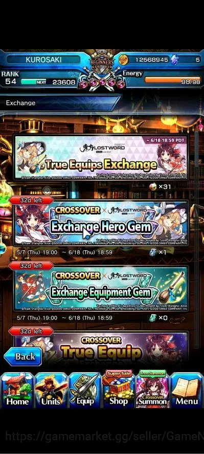 Grand Summoners Accounts Global|Rank 54|17 Ascend+3 TW|[Chloe,Accelerator,I image 8