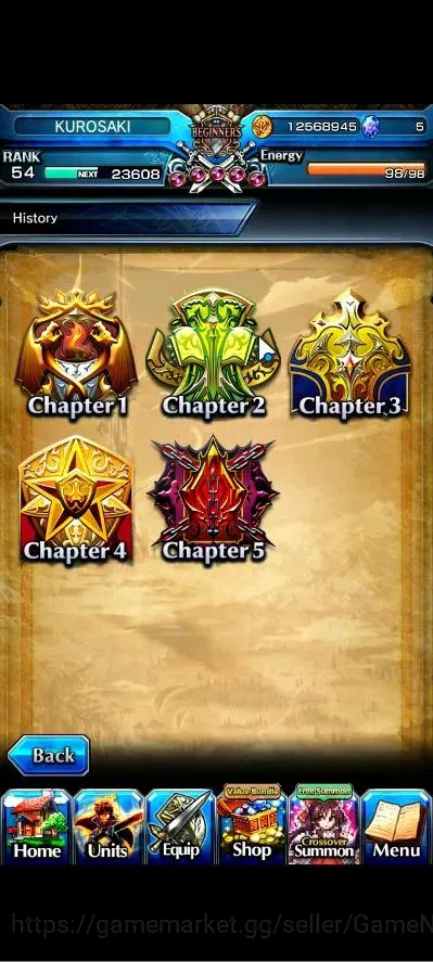 Grand Summoners Accounts Global|Rank 54|17 Ascend+3 TW|[Chloe,Accelerator,I image 9