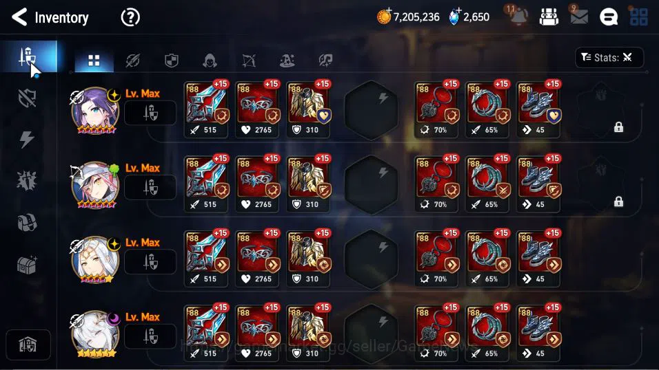 Epic Seven Accounts GLOBAL Unverif|New Era|2 ML(Salome,D Lilibet)+ Lan image 9