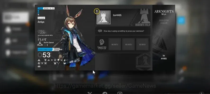 Arknights Accounts Mid-Tier Lvl 8 |53 OP + 1 Skin|120 Oru+5 Originite|2 Limited | SATR,Virtuosa,Ch'en,Thorns|Terminal 2