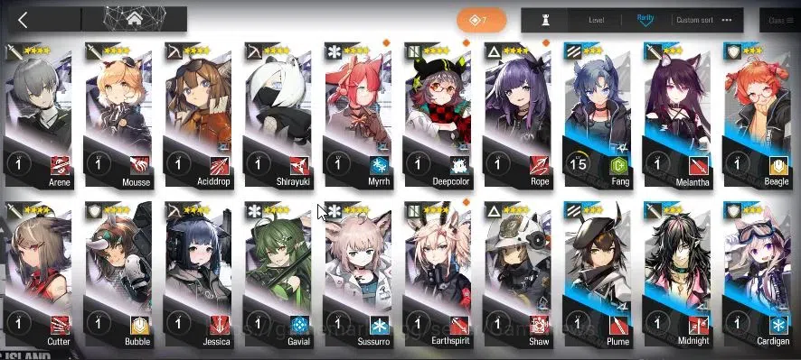 Arknights Accounts Mid-Tier Lvl 8 |53 OP + 1 Skin|120 Oru+5 Originite|2 Limited | SATR,Virtuosa,Ch'en,Thorns|Terminal 6