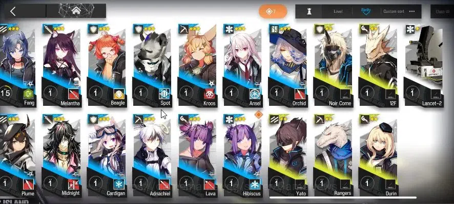 Arknights Accounts Mid-Tier Lvl 8 |53 OP + 1 Skin|120 Oru+5 Originite|2 Limited | SATR,Virtuosa,Ch'en,Thorns|Terminal 7