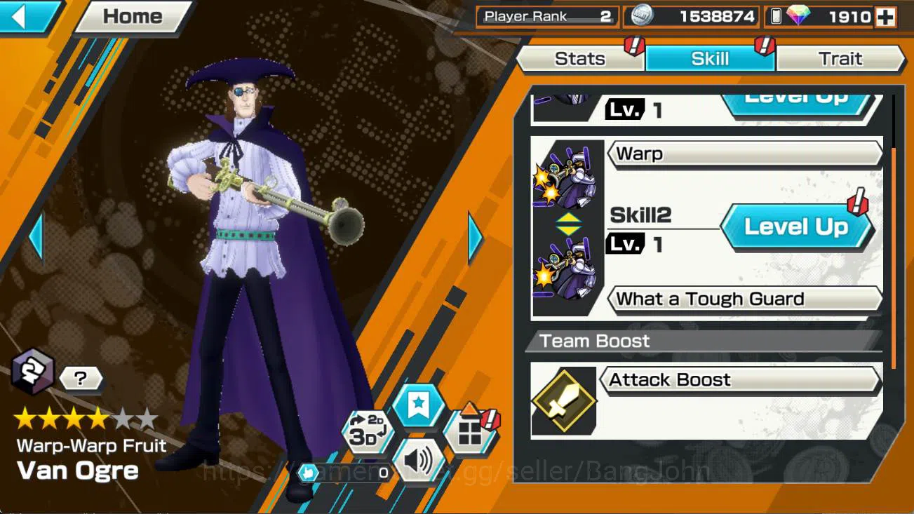 One Piece Bounty Rush Accounts GLOBAL | ex 1, st ethan baron, bikini hancock, van image 4