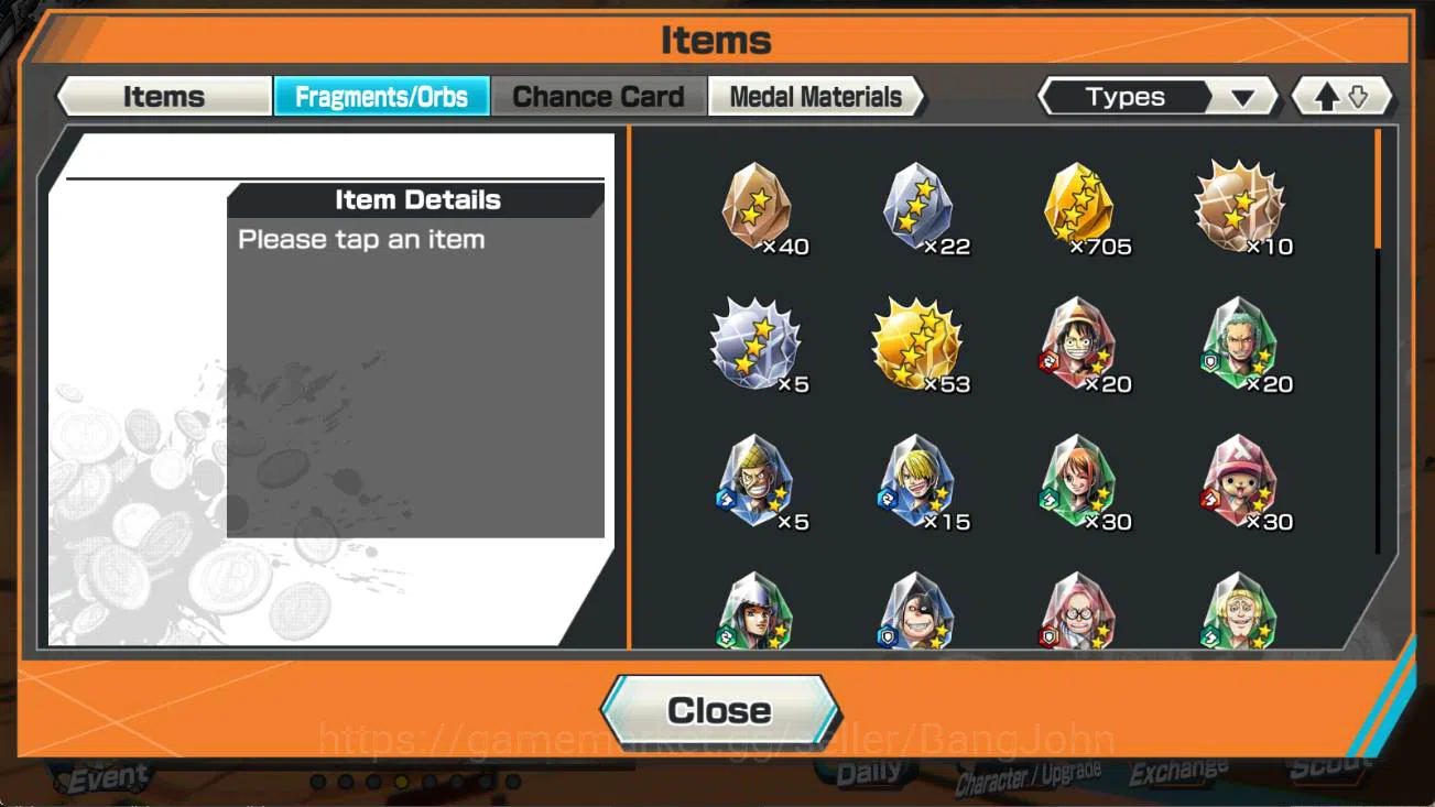 One Piece Bounty Rush Accounts GLOBAL | ex 1, st ethan baron, bikini hancock, van image 8