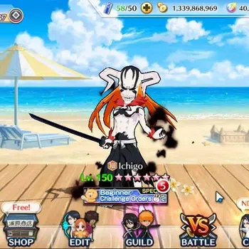 Bleach: Brave Souls Accounts High-End [GLOBAL]|40K Orb|DreamTm Ichigo,2 New Ichigo,10th Aniv Rukia,Ichigo,SwimSuit26