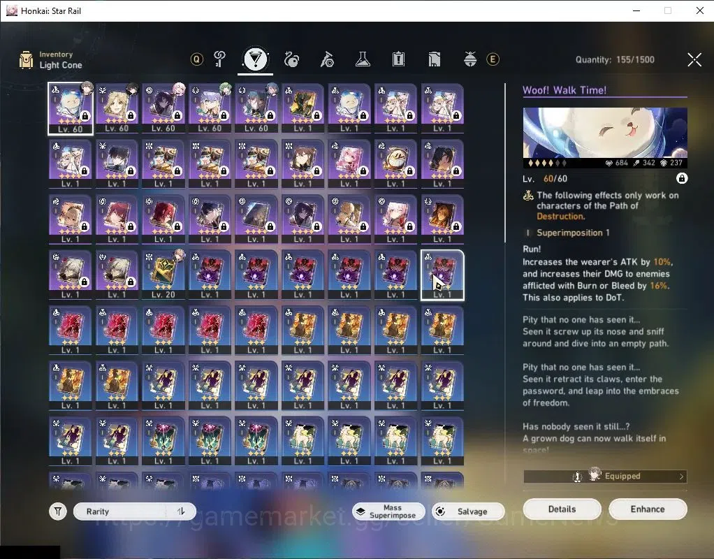 Honkai Star Rail Accounts Asia | TL 50 | 64,5K Stellar Jade 26 Star Rail Spe image 5