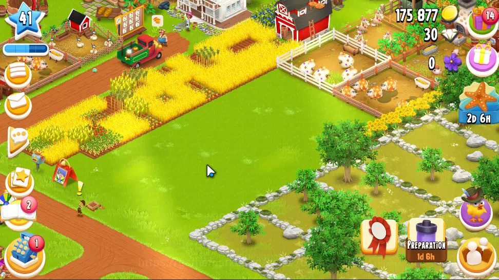 Hay Day Accounts Level 41 | Barn Storage 1050 + Silo Storage 625 | 175k Coins, 30 DM |CN ON|Log Supercell ID|Take 3