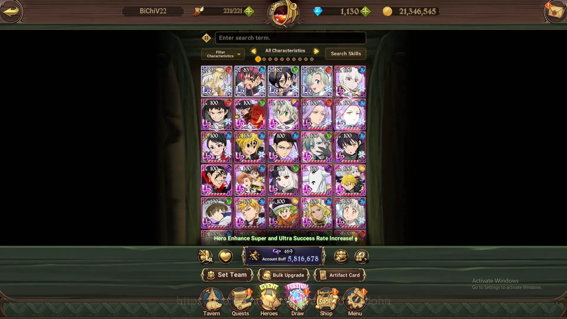 The Seven Deadly Sins: Grand Cross Accounts Endgame ASIA|5.8M CC|LS129-DM 11304LR 12