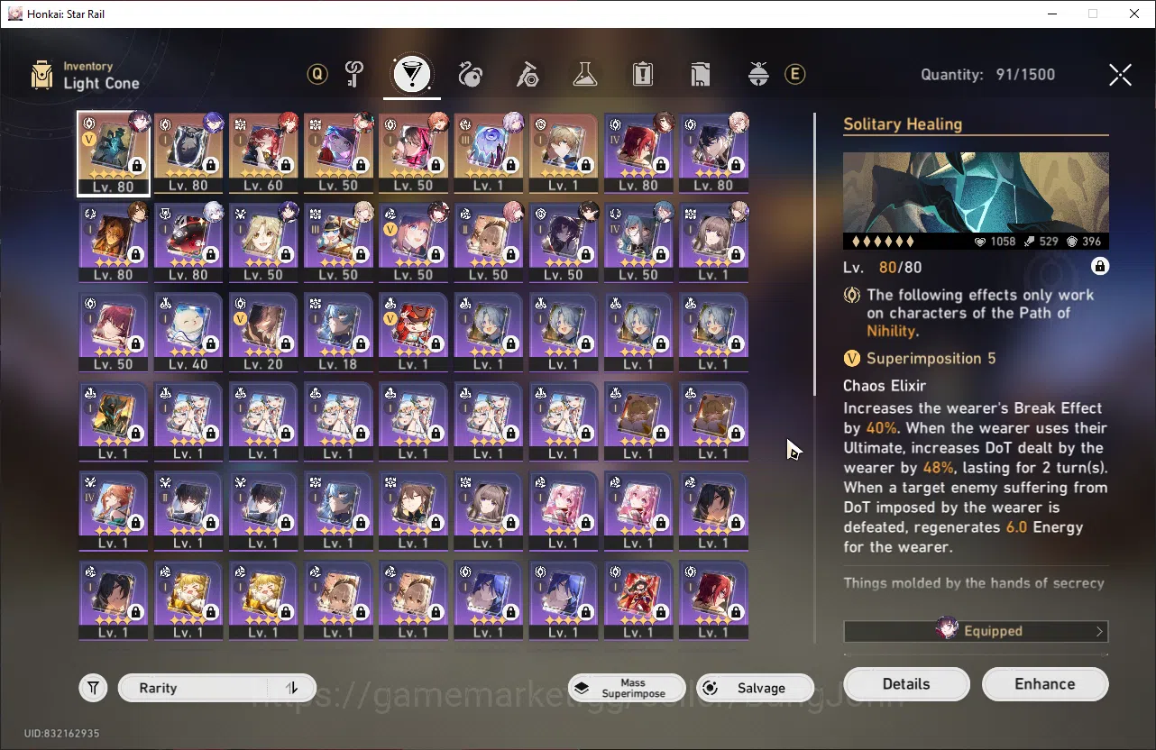 Honkai Star Rail Accounts ASIA | TL 65 | 12 Limit | 3 Golden Ticket | Hysile image 5