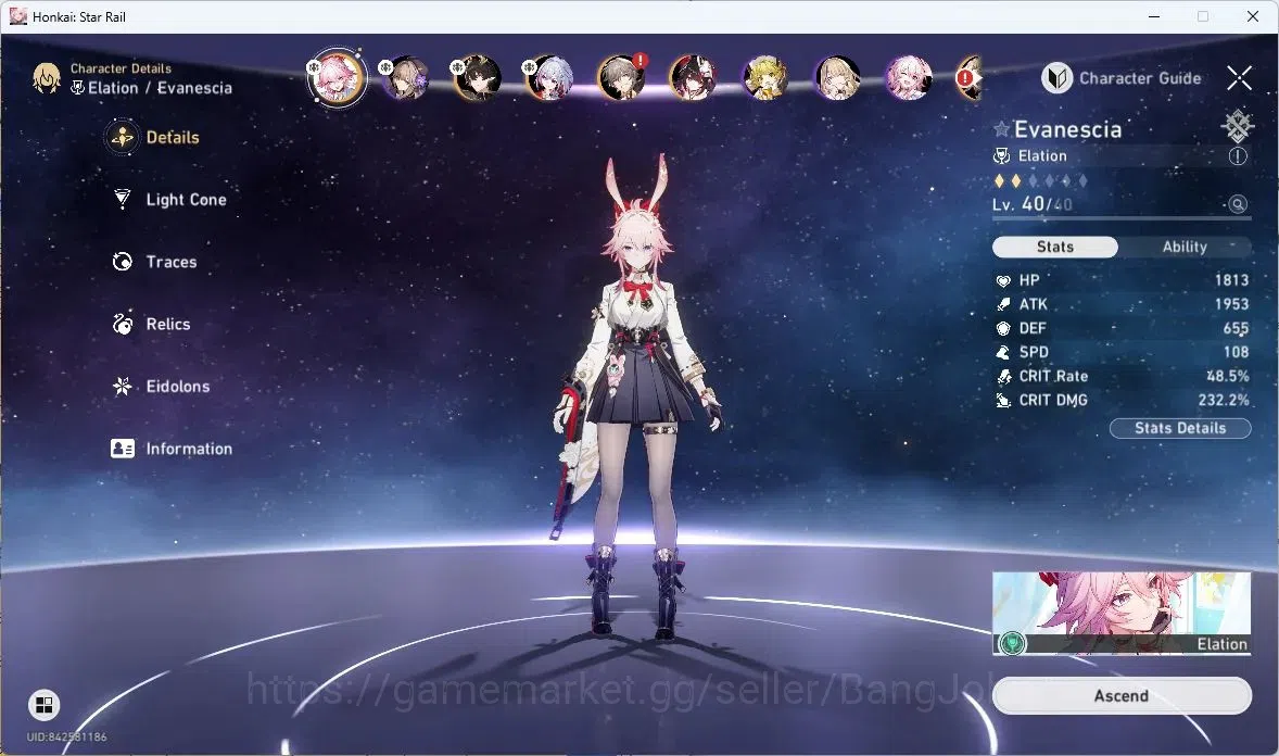 Honkai Star Rail Accounts Asia|Starter|5 Limtid | Evanescia+Sign | Dan Heng  image 2