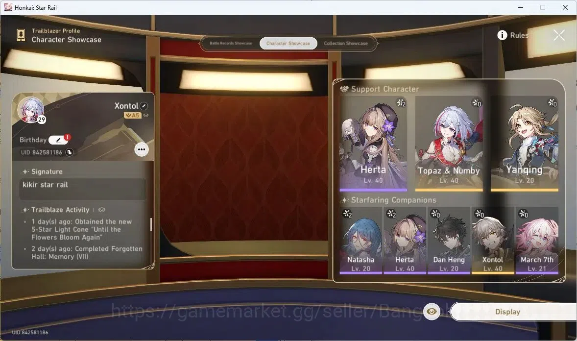 Honkai Star Rail Accounts Asia|Starter|5 Limtid | Evanescia+Sign | Dan Heng  image 7