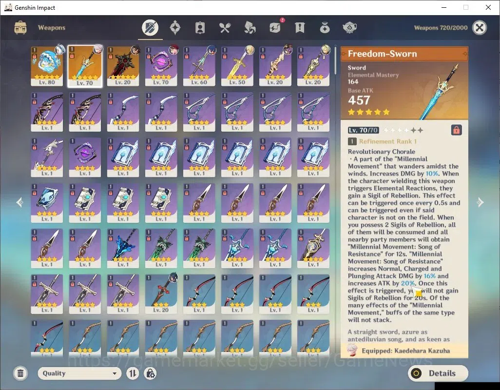 Genshin Impact Accounts ASIA |AR 53 |3 Limited + 3 (*5Weapon) |[Maulani,Ka image 13