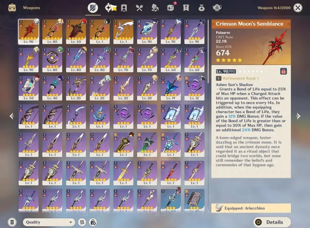 Genshin Impact Accounts Asia|AR56|PreamTeam Arlecchino+sign|8Limited+5(*5W image 7