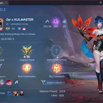 Mobile Legends: Bang Bang Accounts Others Global|Hero 74|Skin 112|Expert|CC Natalia|Ligtborn Tigreal|Epic