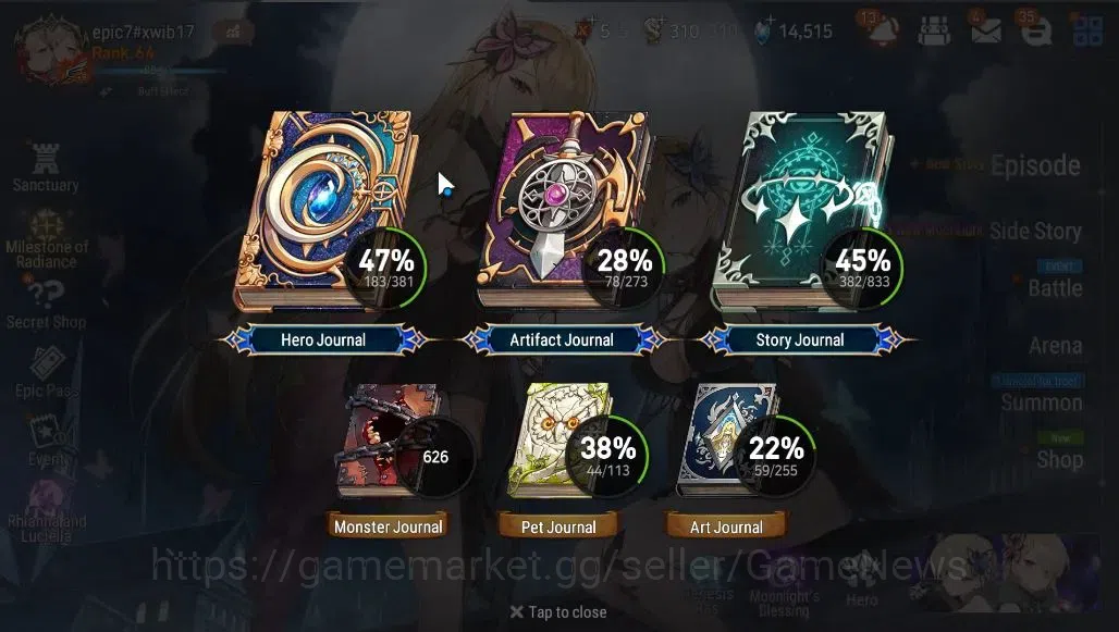 Epic Seven Accounts ASIA Verif|NewEra|15 ML(Rhinna&Luciella,SN Yulha,L image 3