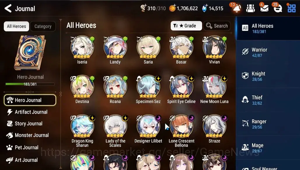 Epic Seven Accounts ASIA Verif|NewEra|15 ML(Rhinna&Luciella,SN Yulha,L image 7