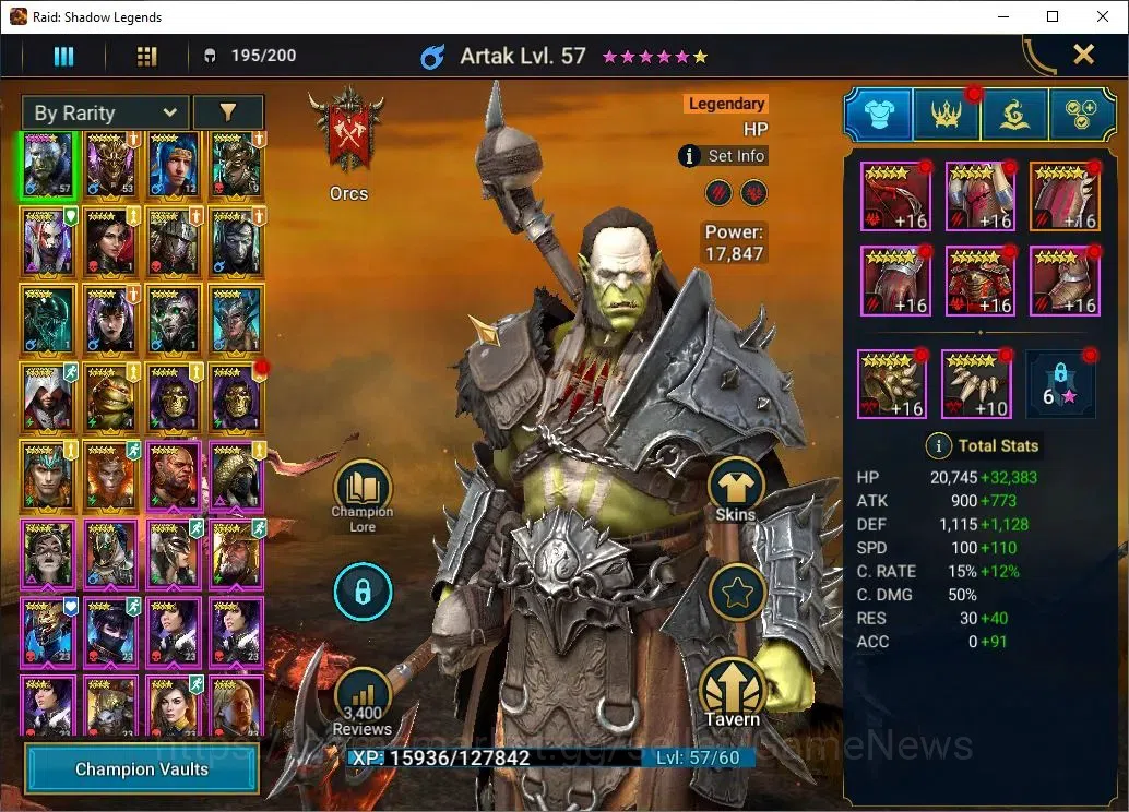 Raid: Shadow Legends Accounts Mid-Game Lv 27 797K Power|18 Legend 1