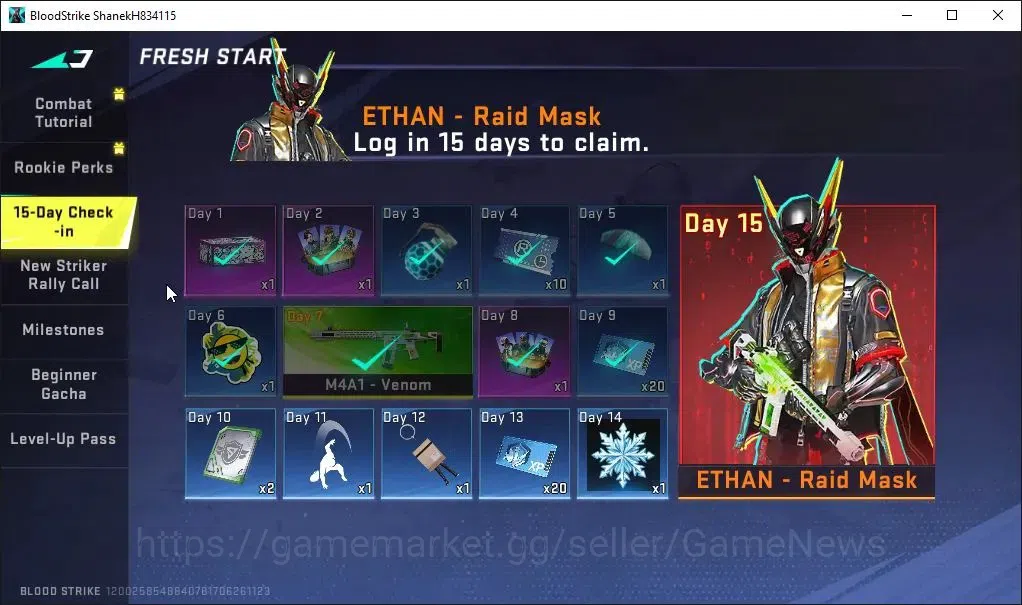 Blood Strike Accounts ASIA|Fresh Starter|ULTRA SKS-Elysium Lv3|Legendary image 11