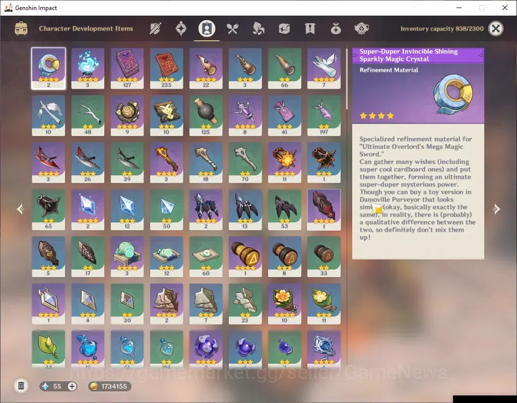 Genshin Impact Accounts ASIA|AR 56|4 Limited + 4 (*5Weapon)|MavuikaC2+Sign image 8
