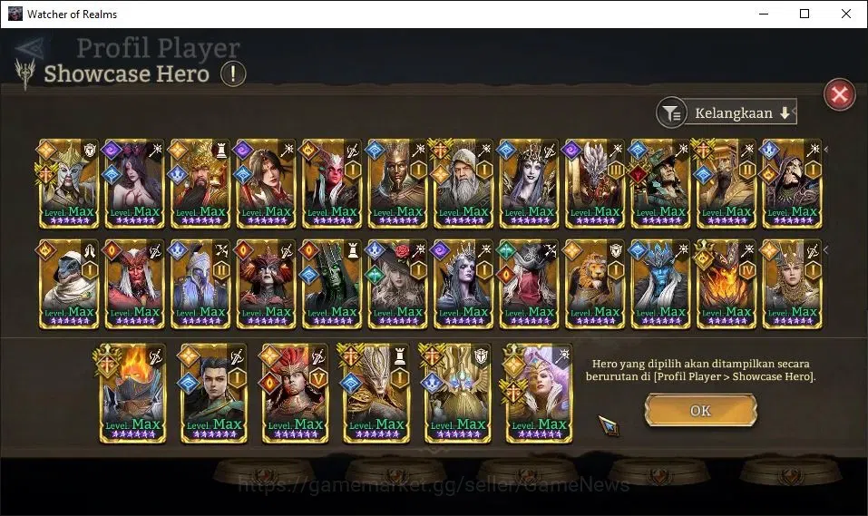 Watcher of Realms Accounts GLOBAL 60x|7,4M Power|7K Gems|14 Lord[Oren,Ingrid, image 11