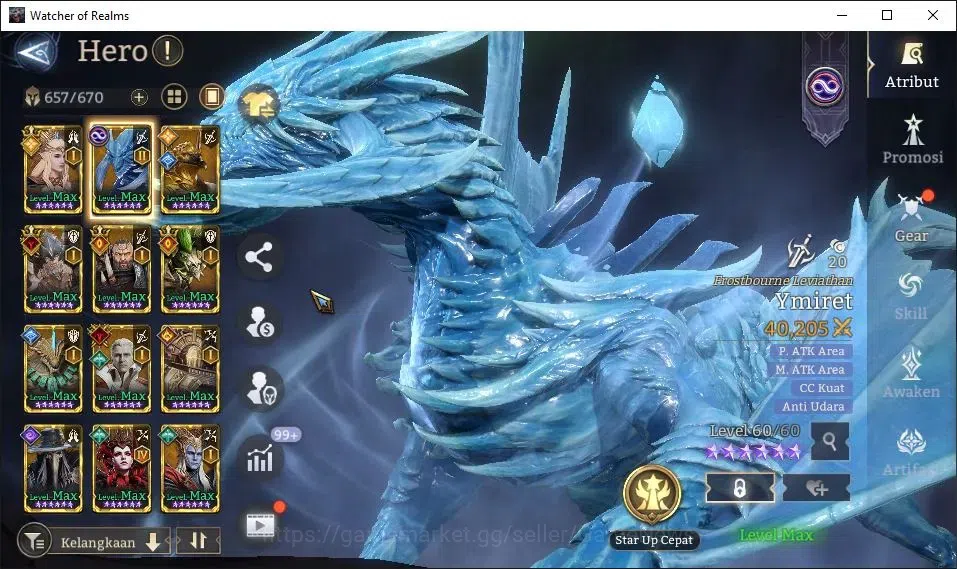 Watcher of Realms Accounts GLOBAL 60x|7,4M Power|7K Gems|14 Lord[Oren,Ingrid, image 17