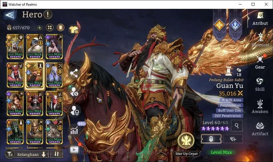 Watcher of Realms Accounts GLOBAL 60x|7,4M Power|7K Gems|14 Lord[Oren,Ingrid, image 18