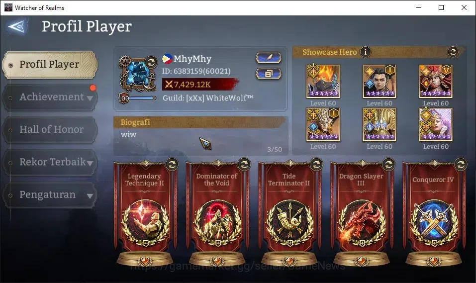 Watcher of Realms Accounts GLOBAL 60x|7,4M Power|7K Gems|14 Lord[Oren,Ingrid, image 2