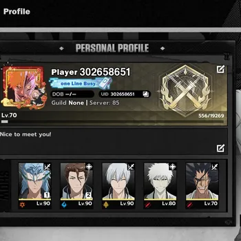 BLEACH: Soul Resonance Accounts Nuverse SEA |Lv.70|12 SSR 9 Sign